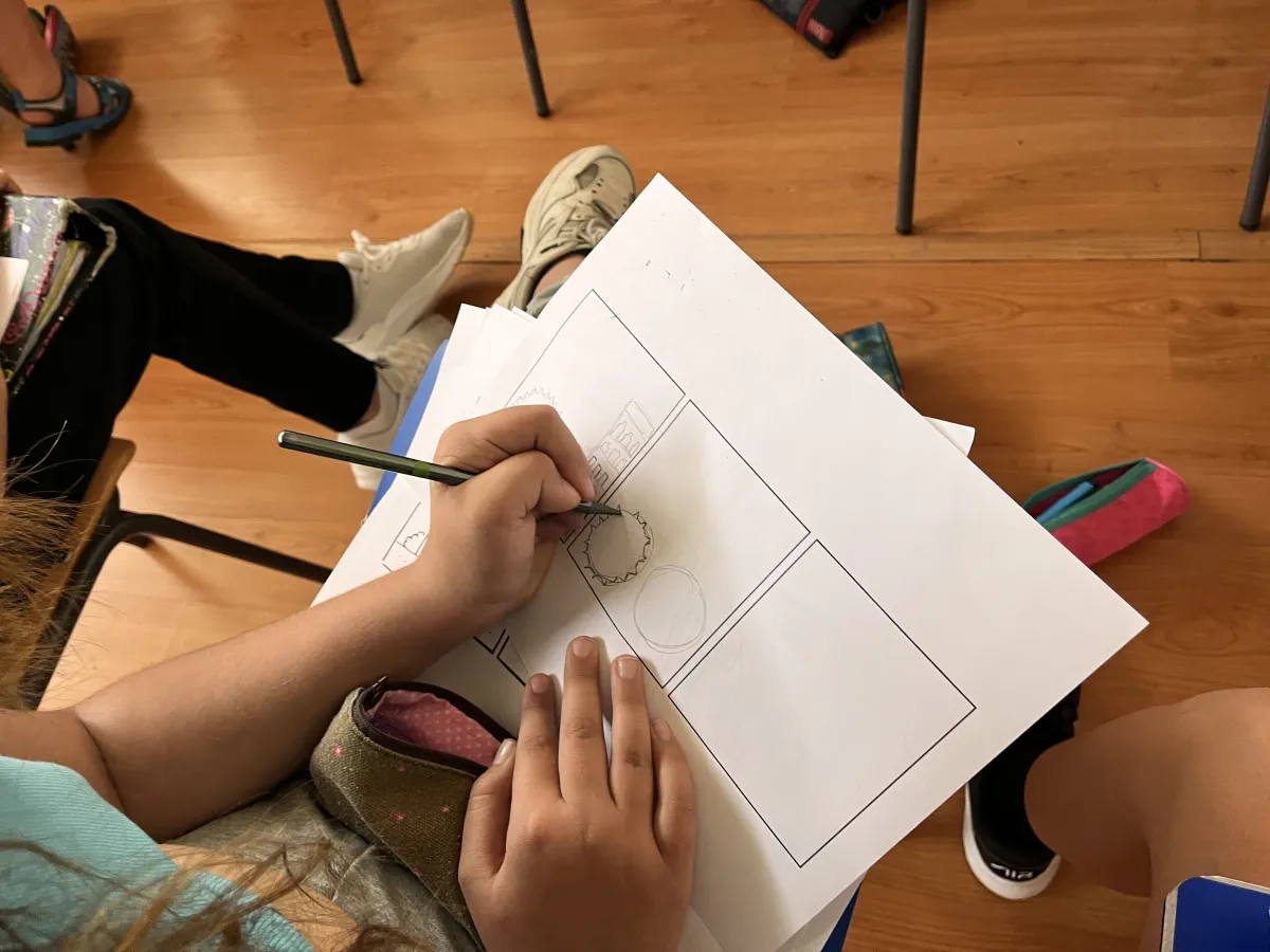 Comic workshop at Ntra. señora de Atocha school