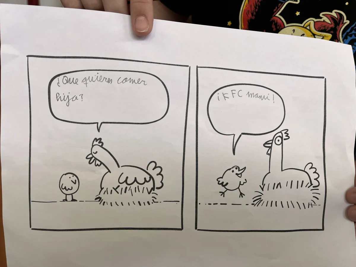Comic workshop at Ntra. señora de Atocha school